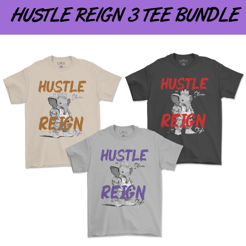 The Royal Hustle Pack – 3 Tees, 1 Mindset