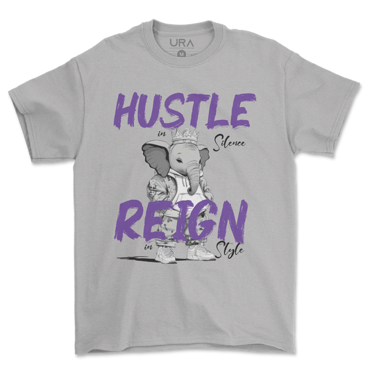 Hustle Reign Premium Streetwear Tee - Grey