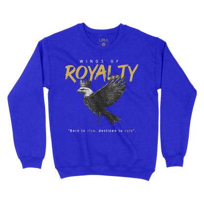 Wings of Royalty Heavyweight Crewneck- Royal Blue