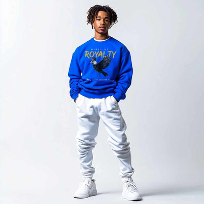 Wings of Royalty Heavyweight Crewneck- Royal Blue